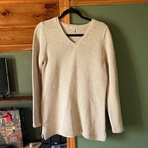 LL Bean Cream Sweater